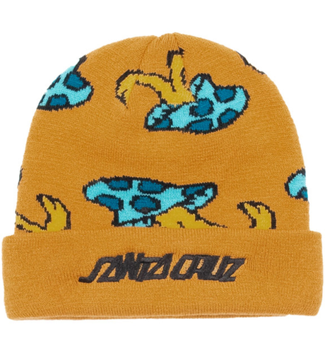 Santa Cruz Sc Garden Mushroom All Over Beanie - Burnt Honey