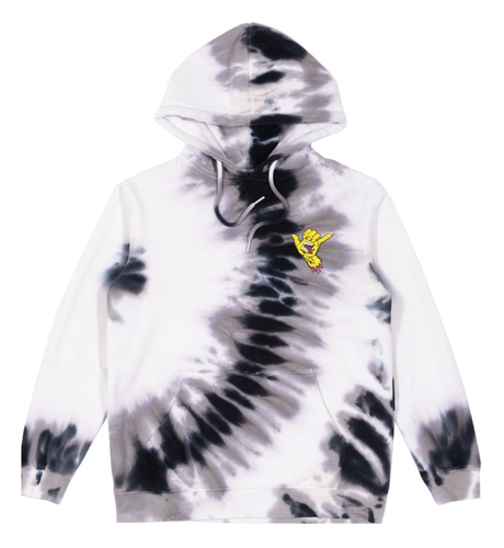 Santa Cruz Shaka Hand Hood - Black Tie Dye