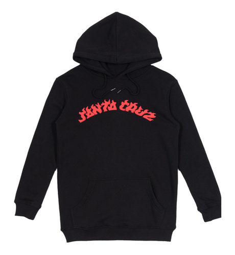 Santa Cruz Ringed Flame Hand Hoody - Black