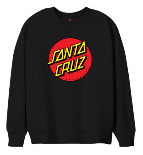 Santa Cruz Classic Dot Front Sweater - Black
