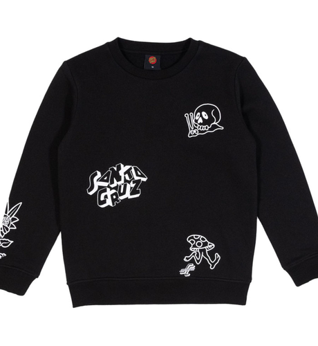 Santa Cruz Garden Crew Sweater - Black