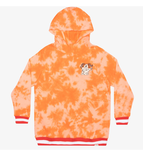 Band Of Boys Orange Tie Dye I Get Loud Fleece Hood