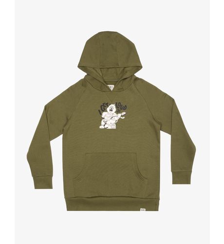 Band Of Boys Khaki Green I Get Loud Fleece Hood