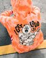 Band Of Boys Orange Tie Dye I Get Loud Fleece Hood