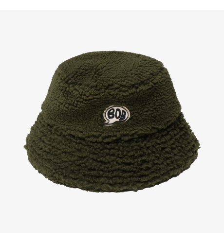 Band Of Boys Khaki Green Fluffy Bucket Hat