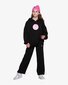 The Girl Club Black Wide Leg Fleece Lounge Pants