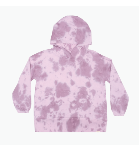 The Girl Club Purple Tie-Dye Love Yourself Hood