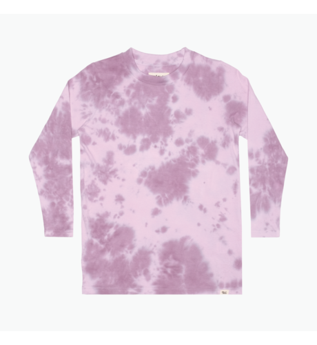 The Girl Club Purple Tie-Dye Love Yourself L/S Tee