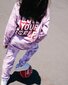 The Girl Club Purple Tie-Dye Love Yourself L/S Tee