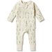 Wilson & Frenchy Organic Zipsuit With Feet - Wild Flower