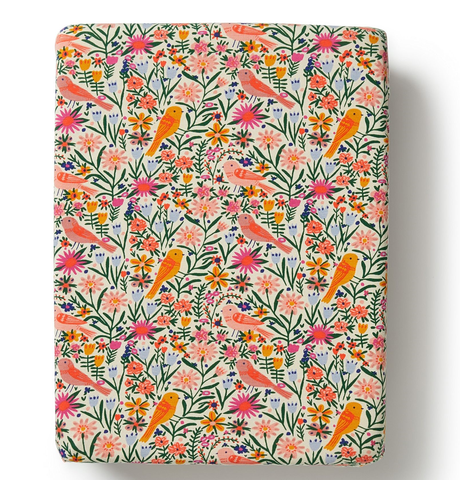 Wilson & Frenchy Organic Bassinet Sheet - Birdy Floral
