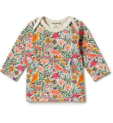Wilson & Frenchy Organic Envelope Top - Birdy Floral