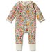 Wilson & Frenchy Organic Zipsuit With Feet - Birdy Floral