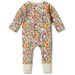 Wilson & Frenchy Organic Zipsuit With Feet - Birdy Floral