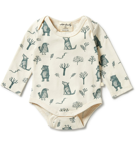 Wilson & Frenchy Organic Envelope Bodysuit - The Woods