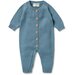 Wilson & Frenchy Knitted Button Growsuit - Arctic Blast