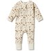 Wilson & Frenchy Organic Zipsuit With Feet - Hello World
