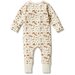 Wilson & Frenchy Organic Zipsuit With Feet - Hello World