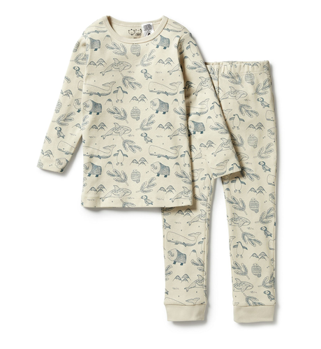 Wilson & Frenchy Organic L/S Pyjamas - Arctic Blast