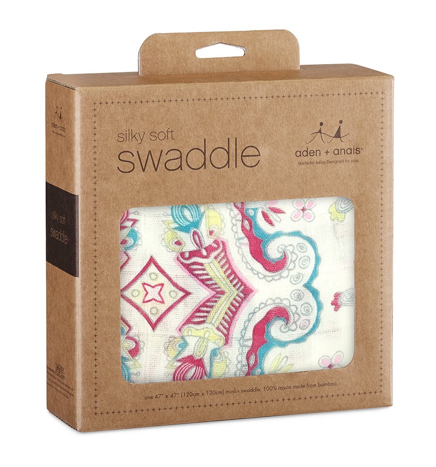 Aden & Anais Silky Swaddle Flower Child NURSERYWrapping & Swaddling
