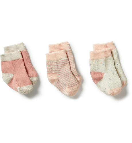 Wilson & Frenchy Organic 3 Pk Baby Socks - Wild Flower