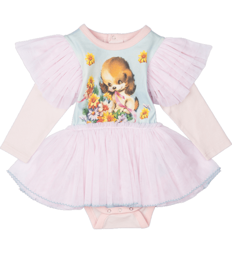 Rock Your Baby Little Puppy L/S Circus Dress