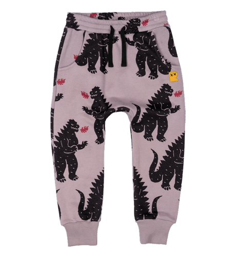 Rock Your Kid Godzilla Fire Trackpants