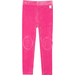 Rock Your Kid Pink Velvet Knee Patch Tights