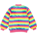 Rock Your Kid Fluorescent Stripe Faux Fur Jacket