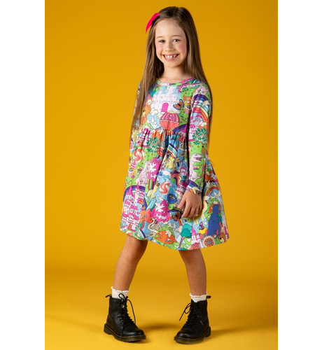 Rock Your Kid My Wonderland L/S Dress