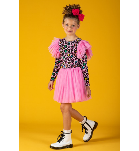 Rock Your Kid Blondie Ruffle L/S Circus Dress