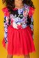 Rock Your Kid Midnight Florals L/S Circus Dress