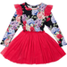 Rock Your Kid Midnight Florals L/S Circus Dress