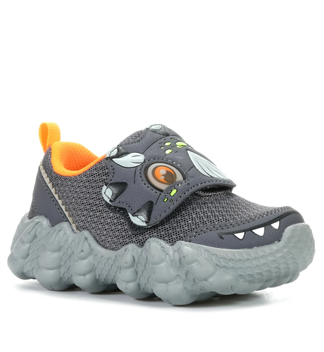 Skechers Infants Skech-O-Saurus Lights - Char/Orange 