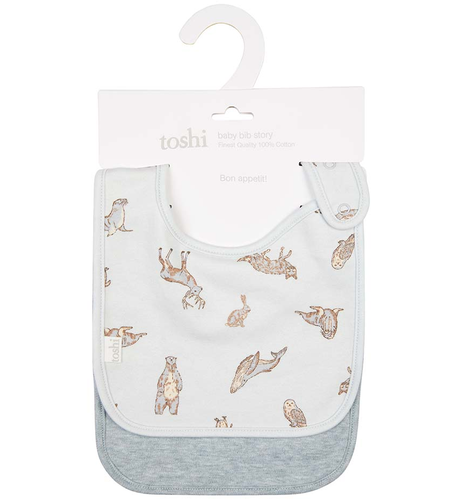 Toshi Baby Bib Story 2pk - Arctic