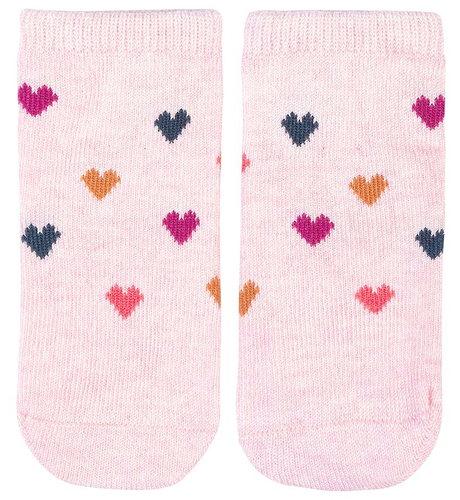 Toshi Organic Socks Ankle Jacquard - Hearts