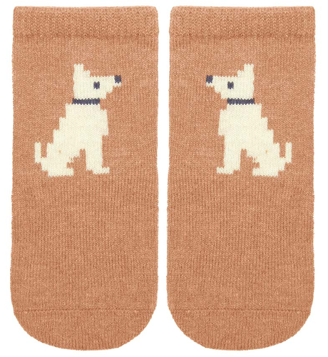 Toshi Organic Socks Ankle Jacquard - Puppy