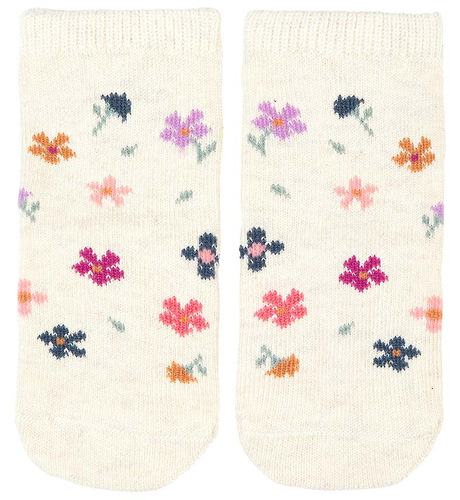 Toshi Organic Socks Ankle Jacquard - Wild Flowers