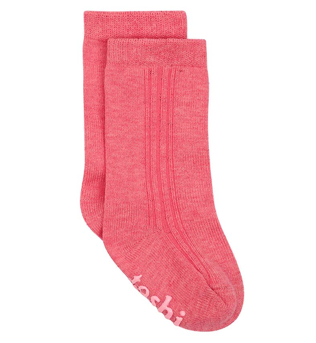 Toshi Organic Socks Knee Dreamtime - Fuscia