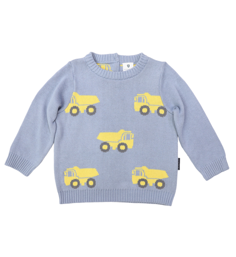 Korango Truck Sweater - Dusty Blue