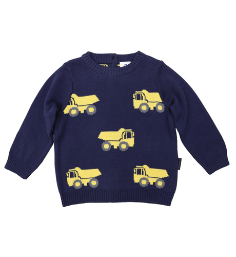Korango Truck Sweater - Navy