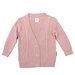 Korango Long Textured Knit Cardigan - Dusty Pink