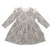 Korango Tiger Stripe Cotton Frill Dress - Tapioca