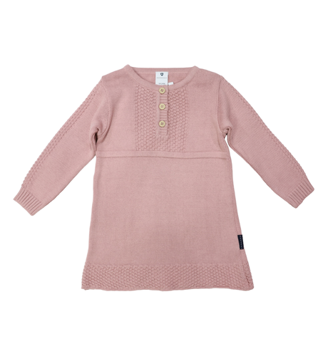 Korango Textured Knit Dress - Dusty Pink