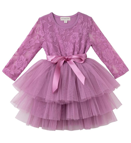 Designer Kidz My First Lace Tutu L/S - Berry