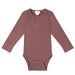 Jamie Kay Fine Rib L/S Bodysuit - Berry Tea