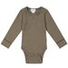 Jamie Kay Fine Rib L/S Bodysuit - Bear/Tofu