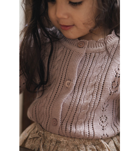 Jamie kay cable cardigan rose smoke hotsell