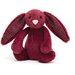 Jellycat Bashful Sparkly Red Cassis Bunny - Small