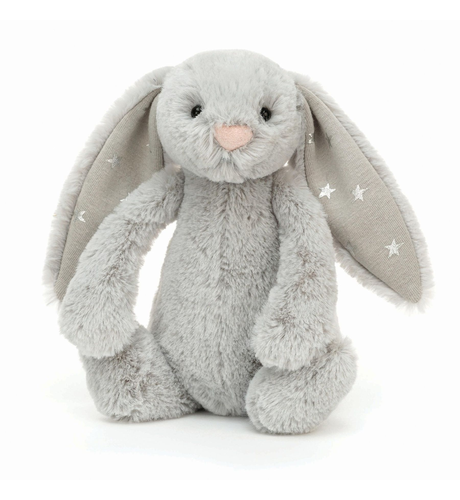 Jellycat Bashful Grey Shimmer Bunny - Small - SHOP BY BRAND